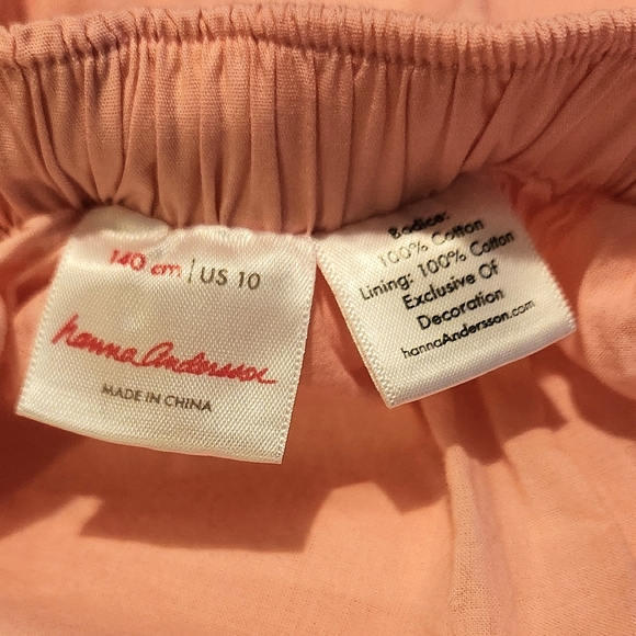 HANNA ANDERSSON Girls Light pink, lined cotton bunny skirt. Size: US 10. - Picture 4 of 6